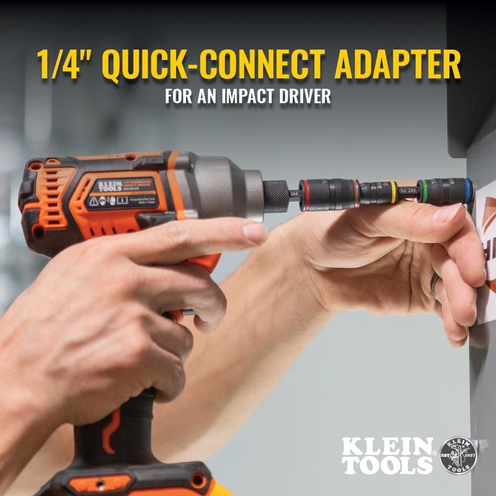 32907 Impact Driver, 7-in-1 SAE Impact Socket Set, Flip Socket Set with 1/4, …