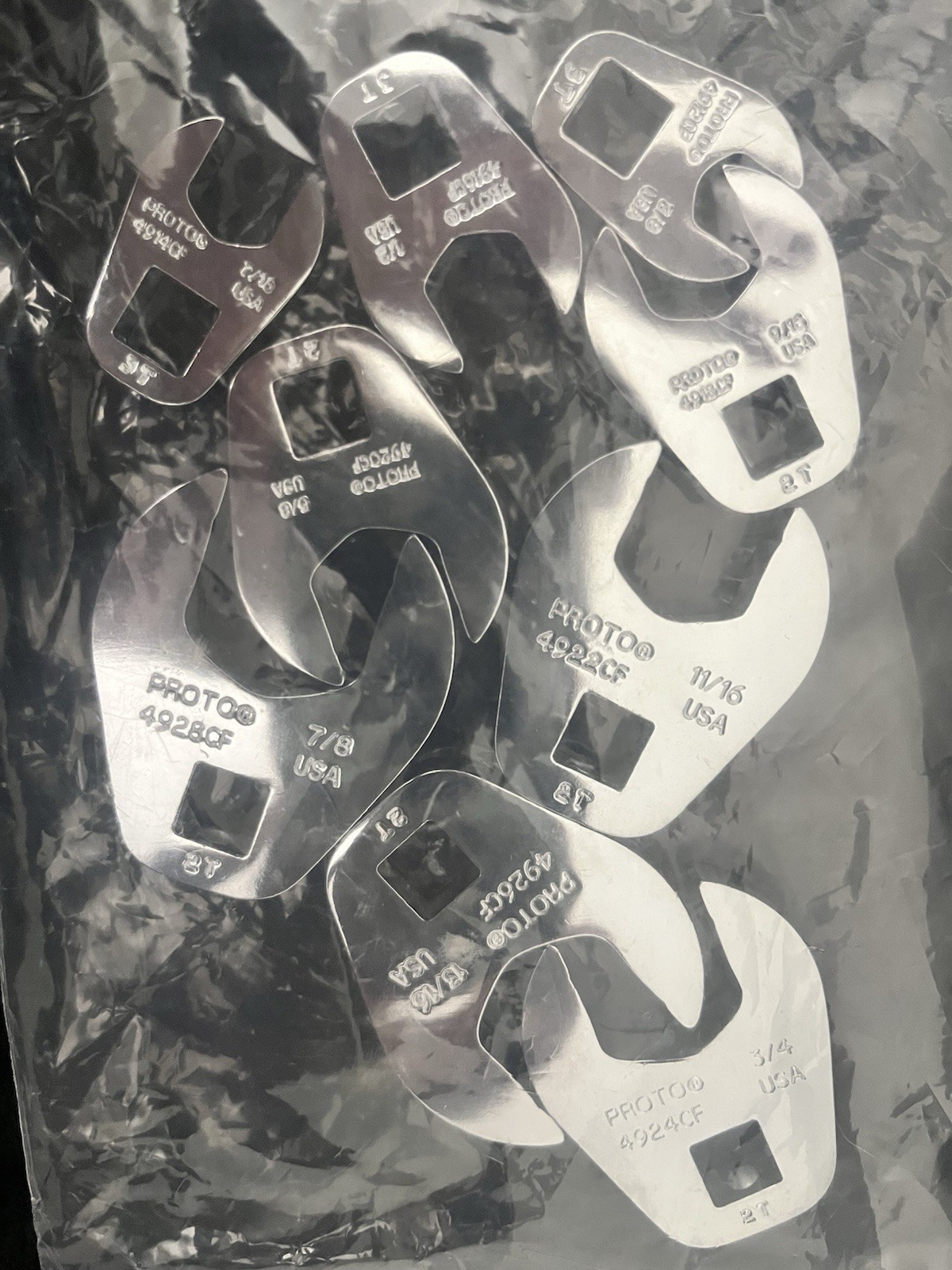 Proto 3/8″ Drive 9 Piece Crowfoot Wrench Set (Model J49004CF)