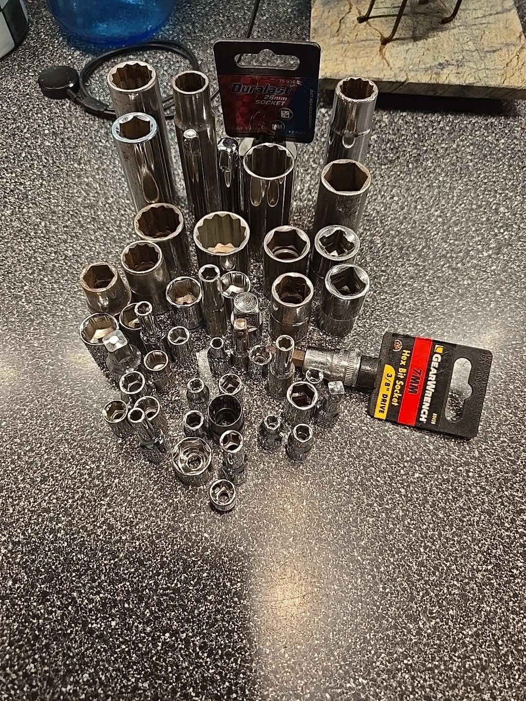 Socket Lot Various Brands And Sizes 49 Total More Than Half NEW!!