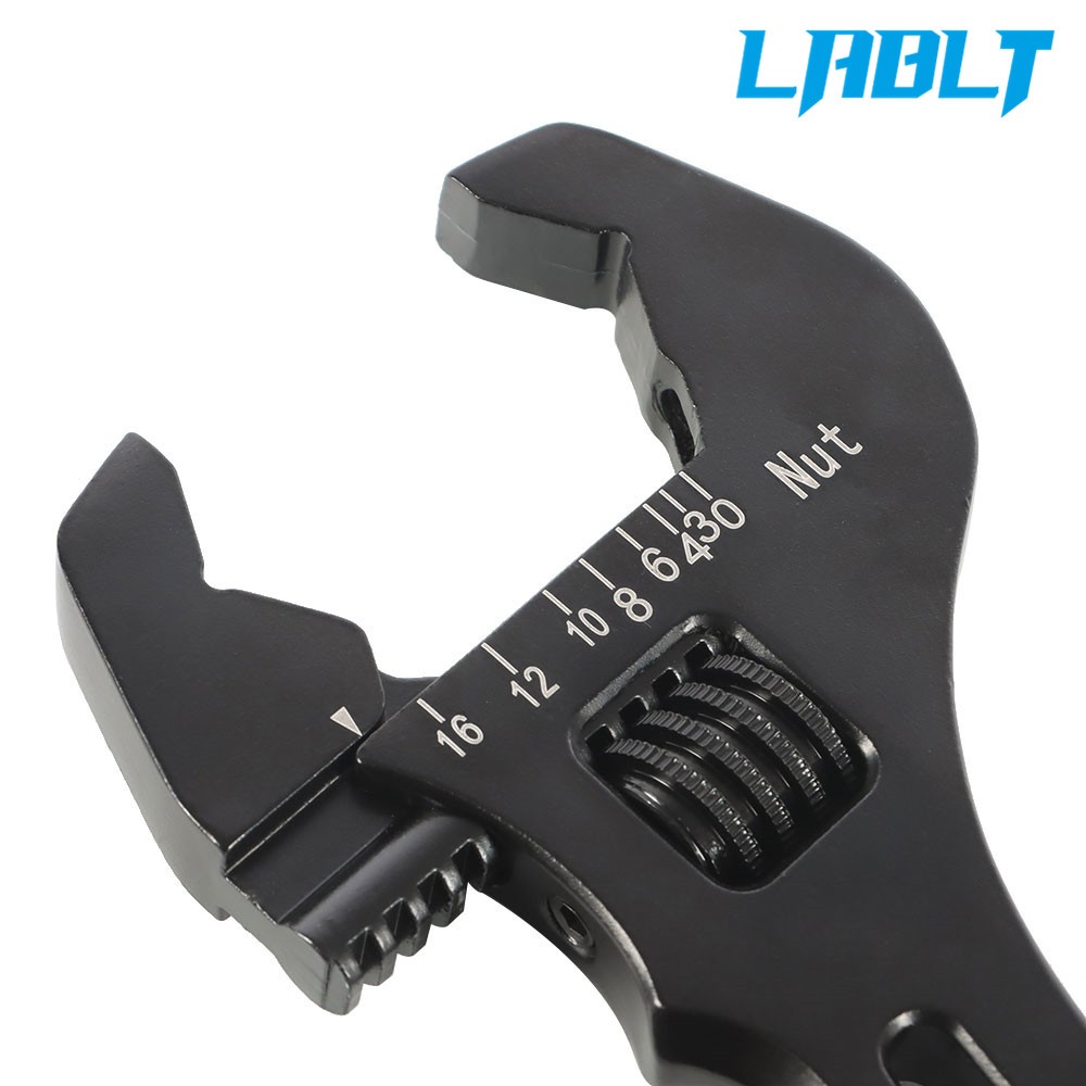 LABLT Adjustable Wrench Aluminum Tool Spanner for Hose End Fitting 3AN-16AN