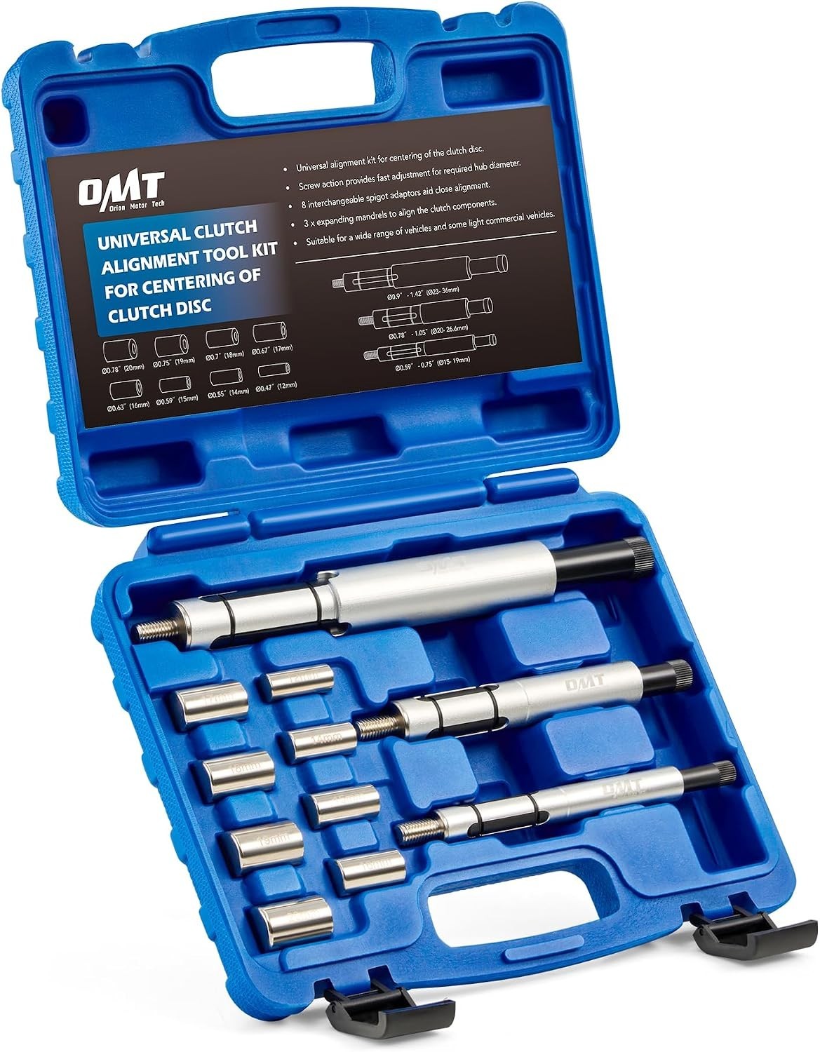 11pc Heavy-Duty Universal Clutch Centering Tool Set for Precise Disc Alignment