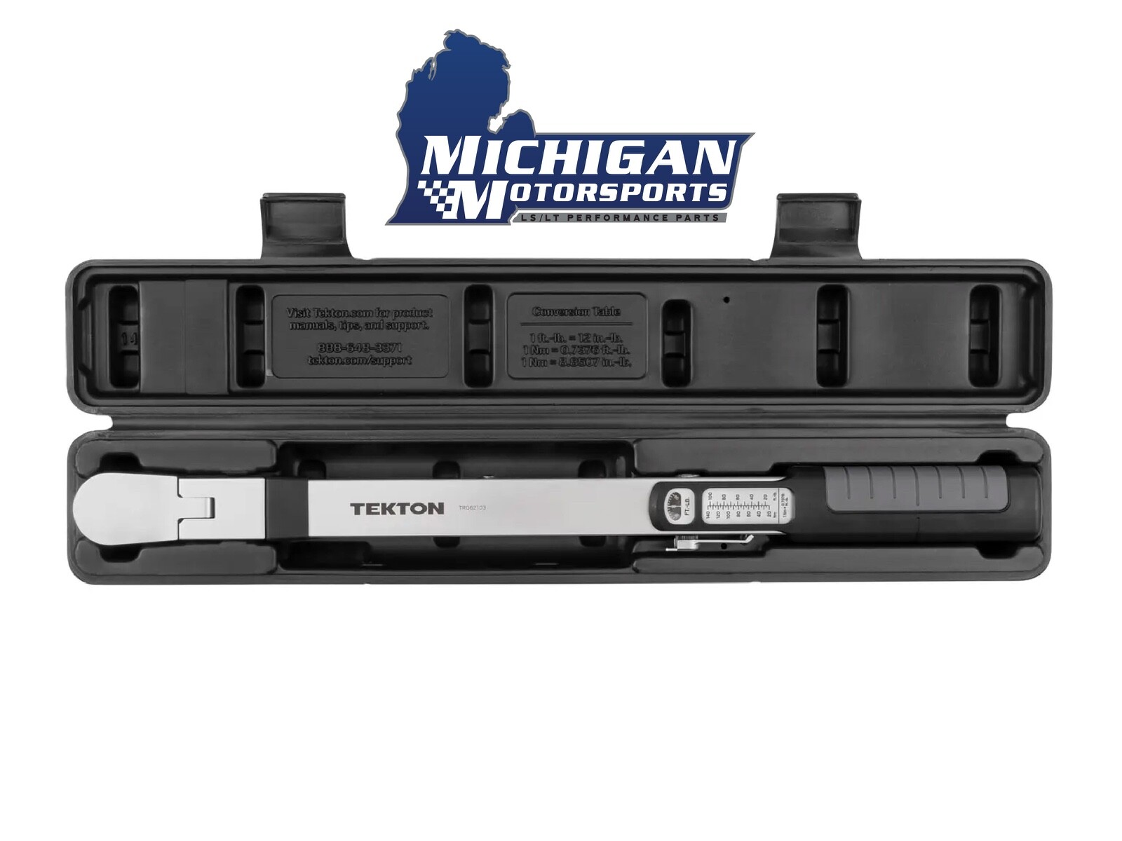 Tekton 3/8 Inch Drive 72-Tooth Split Beam Torque Wrench (20-100 ft-lb)