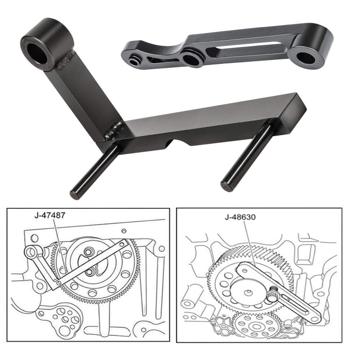 For Detroit Diesel J-47487 Idler 3 Cantilever Tool & J-48630 TDC Locating Tool