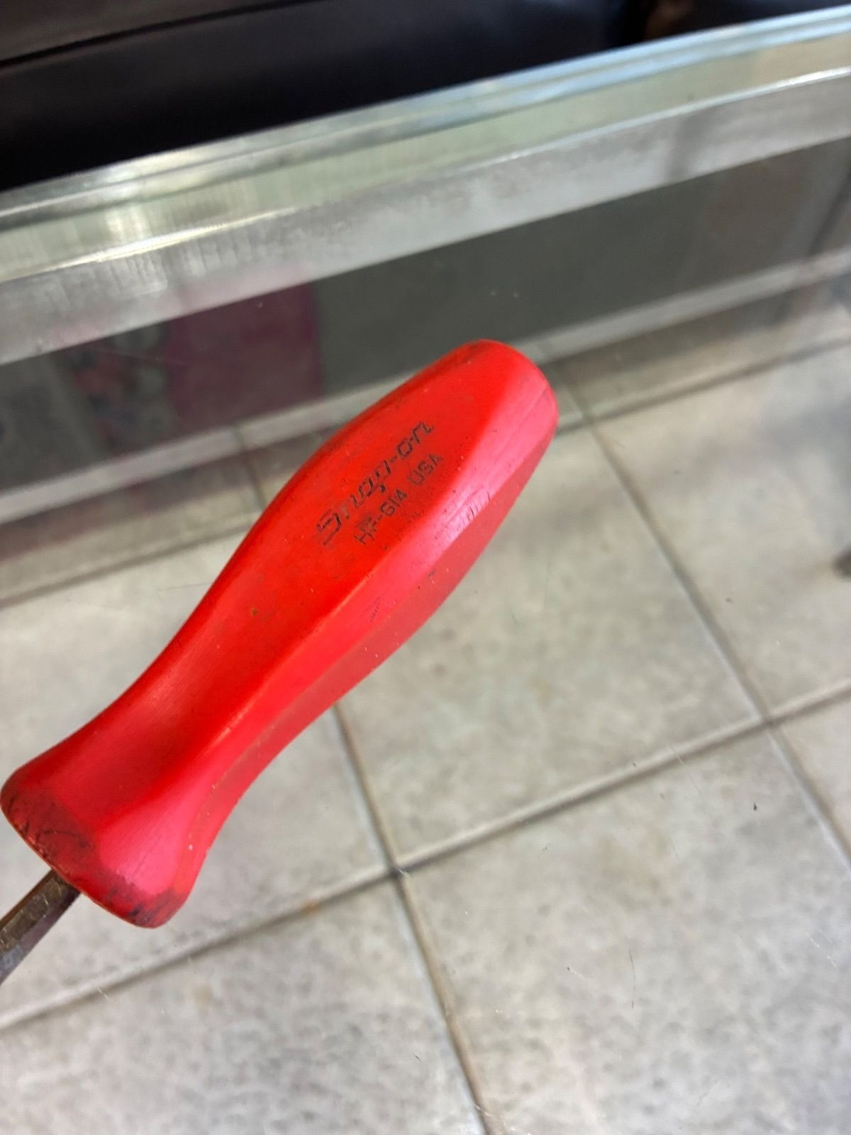 Snap-on HF614 File Red Hard Handle Heavy Duty Tool [Used]
