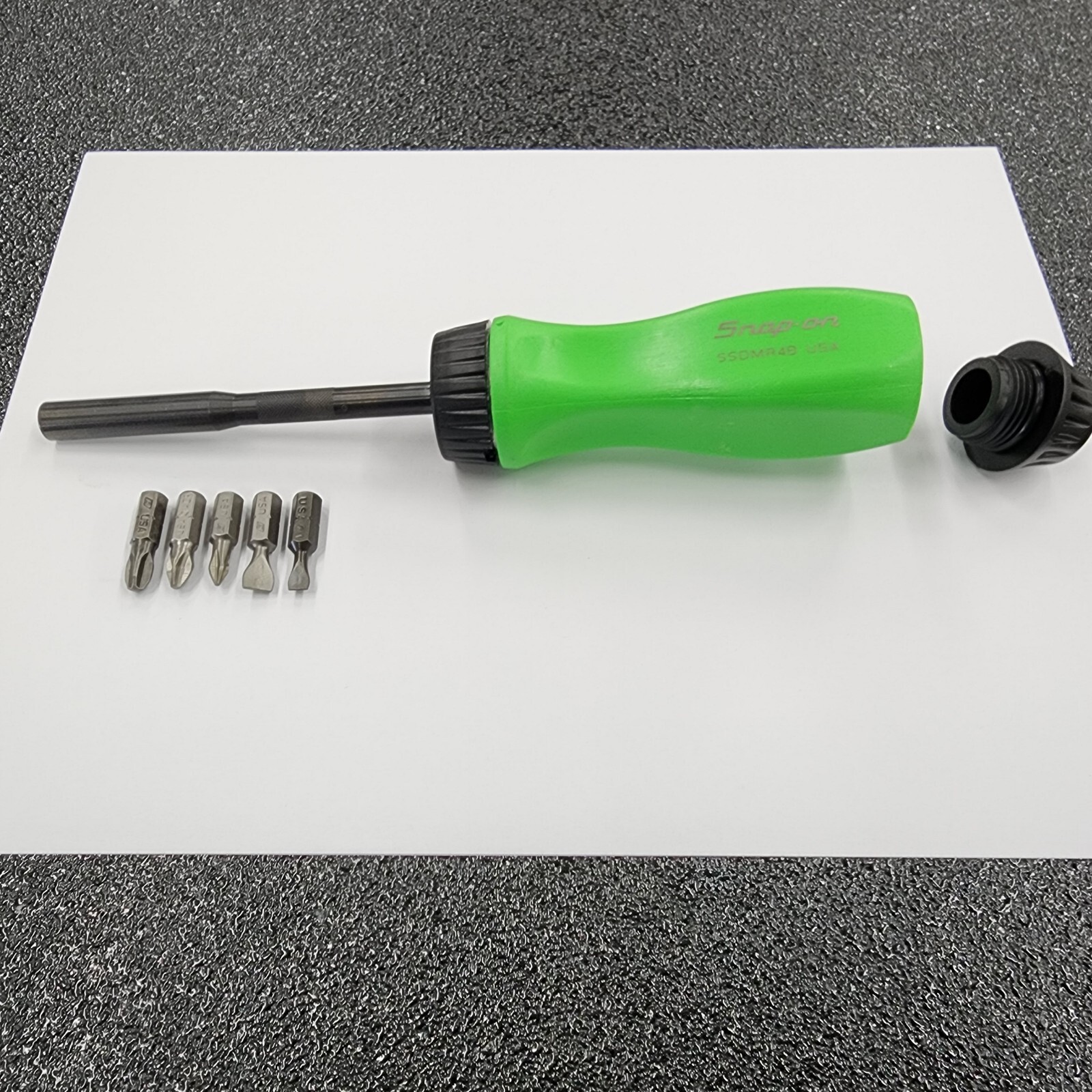 Snap-on Tools USA RARE GREEN & BLACK Ratcheting Screwdriver SSDMR4BG