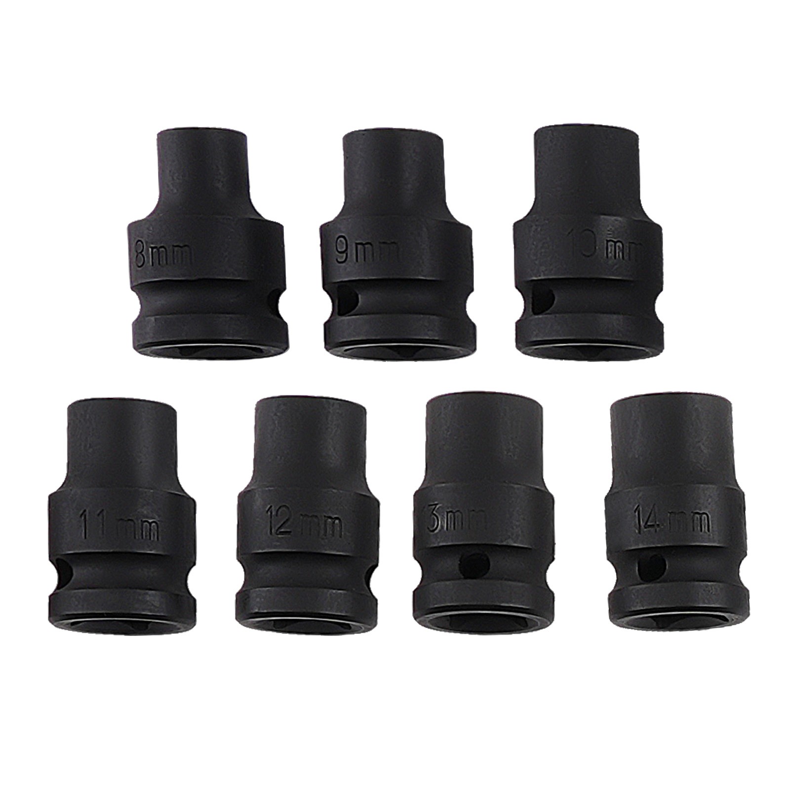 35PCS 1/2″ Deep Impact Socket Set Drive 6 Point Metric Garage Tools 8mm-32mm