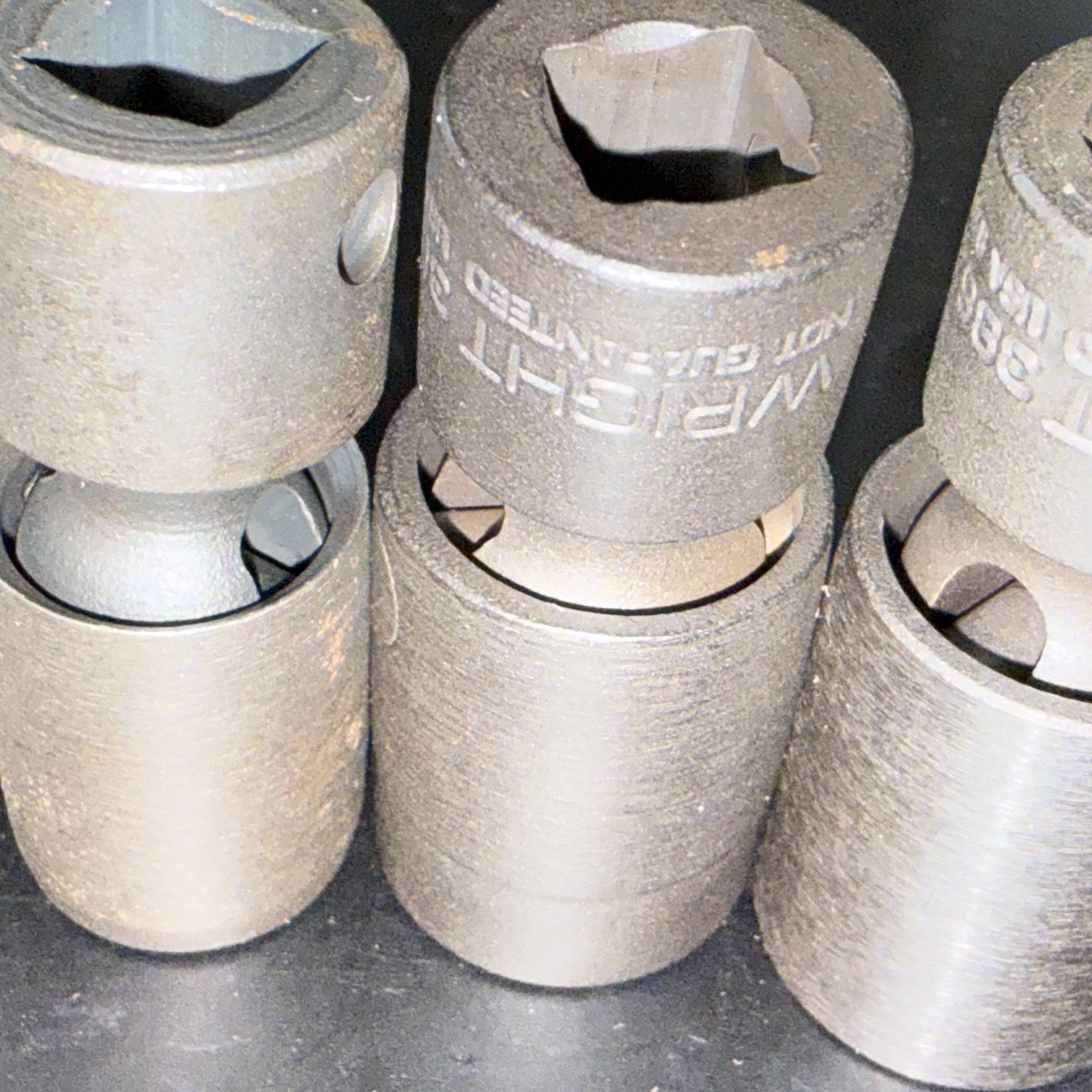 WRIGHT TOOL 6pc 3/8” Dr UNIVERSAL SWIVEL FLEX IMPACT SOCKET SET 3/8” – 3/4” SAE