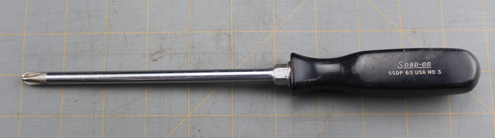 Snap On Tools SDDP63 Black Handle Phillips Screwdriver # 3