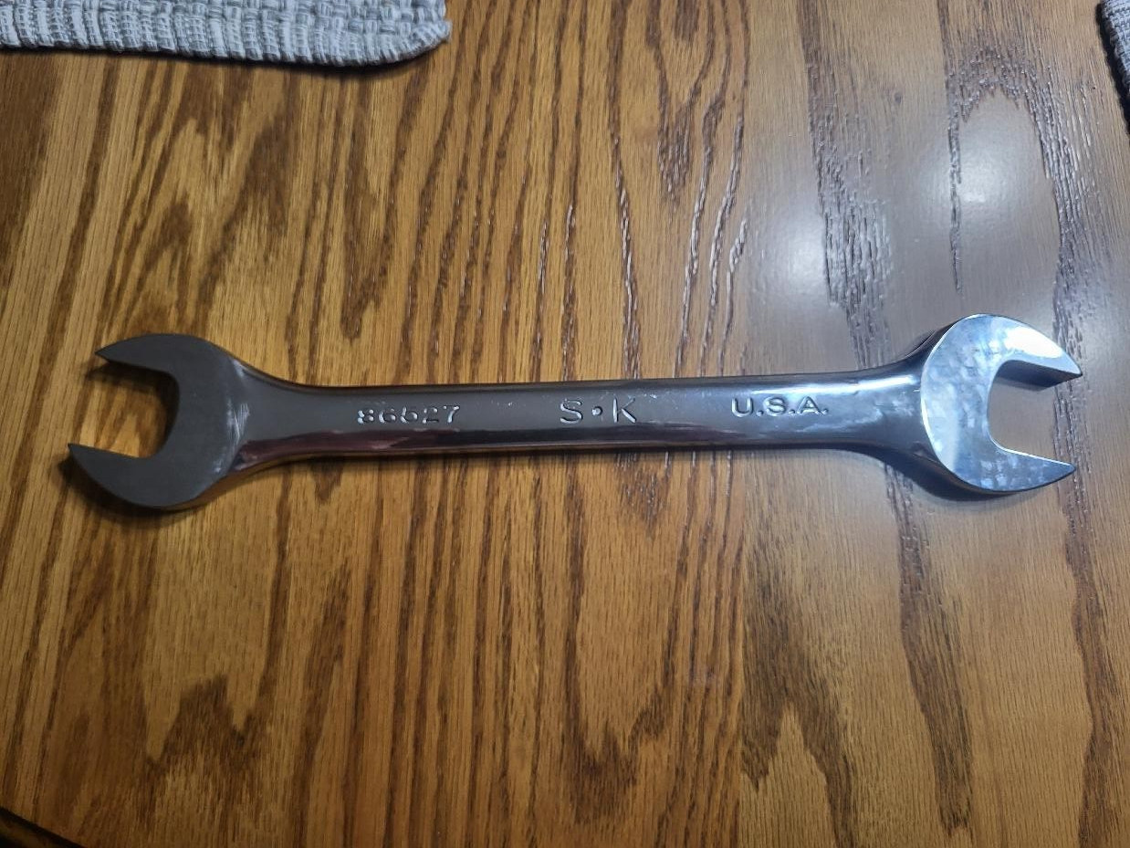SK Tools 86527 27mm x 30mm Double Open-Ended Wrench Made In USA