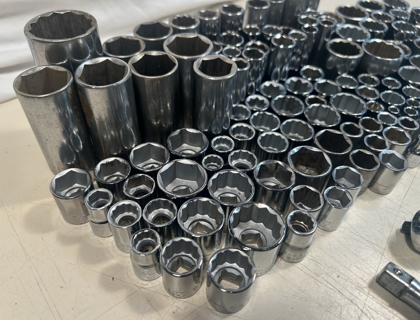 140 Pc. Craftsman Assorted Socket Lot All Marked Made In USA Metric & SAE