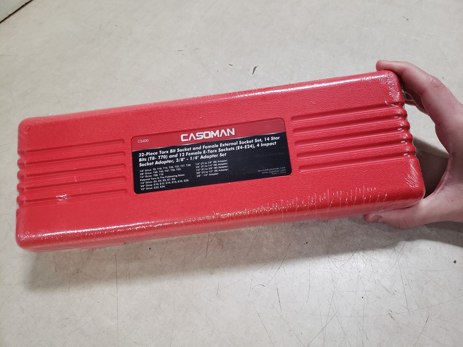 CASOMAN 32-Piece Torx Bit Socket and Female 32 Piece
