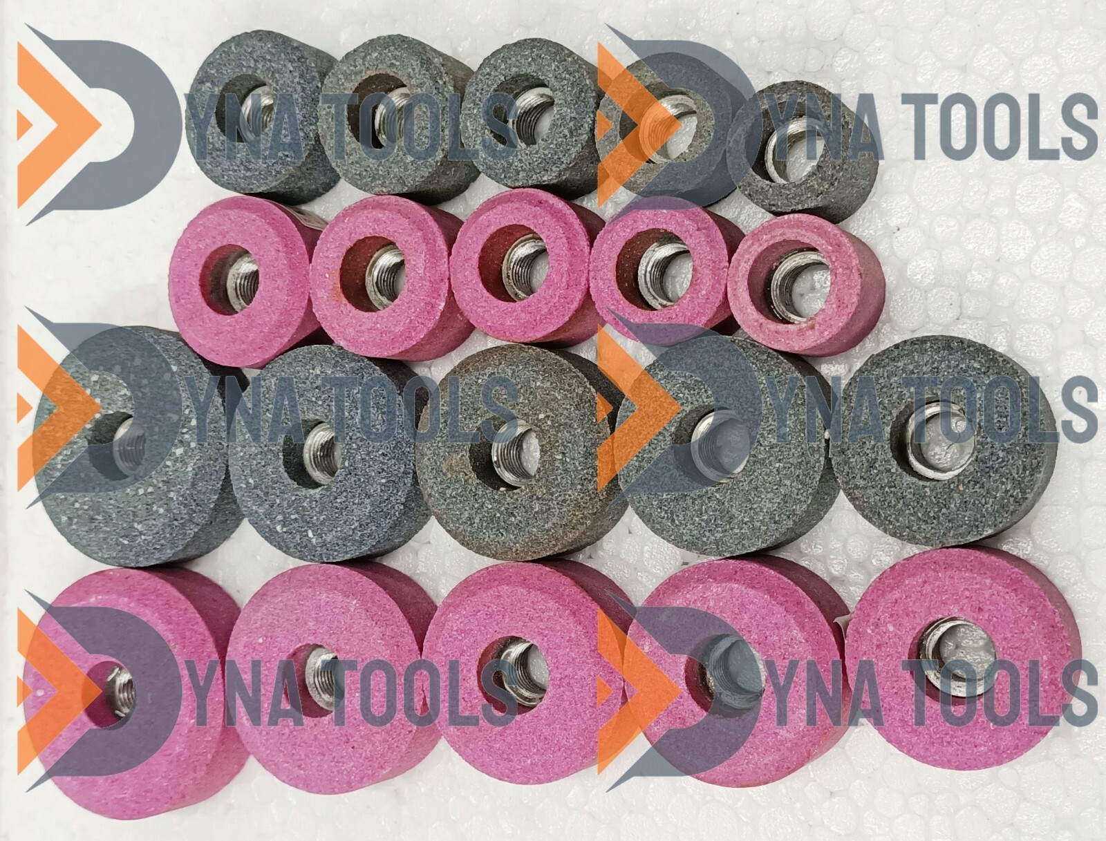 VALVE SEAT GRINDING STONES SET OF 20 PCS For SIOUX HOLDER 11/16 Thread Dual Grit