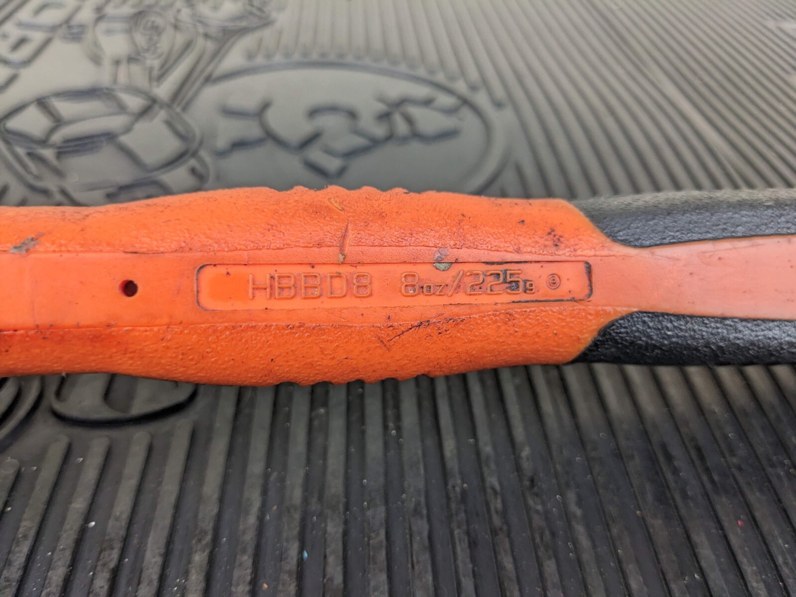 #bf044 Snap-on Tools USA ORANGE 8oz / 225g Soft Grip Dead Blow Hammer HBBD8O