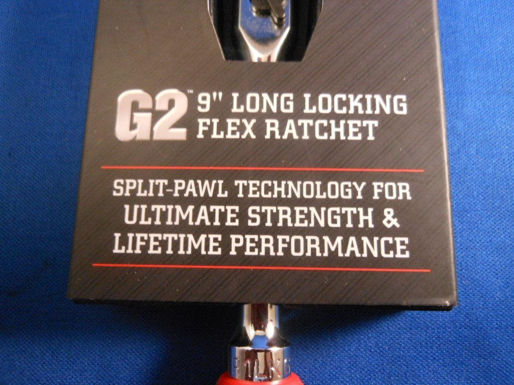 New ICON R1LKG 1/4” Drive Ratchet G2 9” Long Locking Flex Ratchet 70451