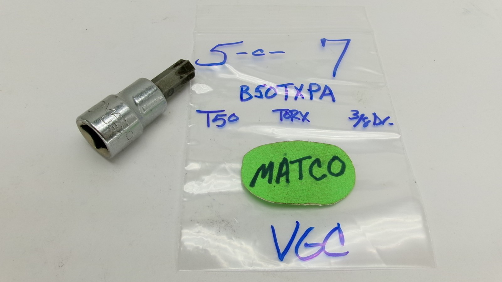 Matco tools USA 3/8 drive T50 TORX Bit Socket B50TXPA Nice!