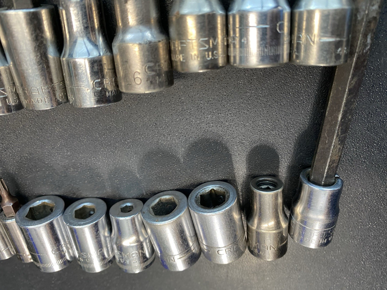 Craftsman 3/8″ 1/4” Hex/allen/ Flat/ Phillips Bit Set Mixed Lot 44 Pieces USA