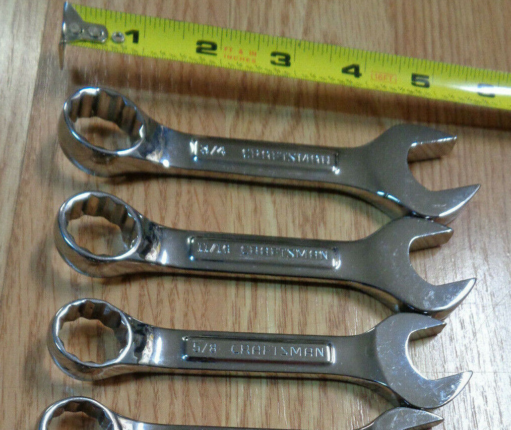 PICK SIZE >>> USA Made – CRAFTSMAN Stubby short Wrench SAE INCH Professional >>>