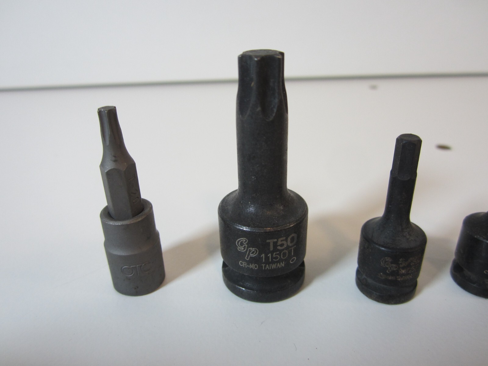 6pc GP. GREY PNEUMATIC SOCKET BIT SET 5=GP, 1=OTC NEW