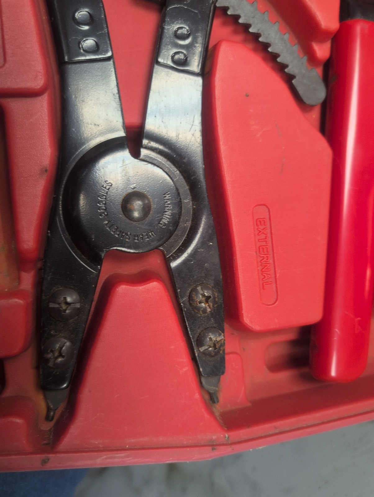 ATD-5466 Heavy Duty Snap Ring Plier Set In Original Hard Case OEM Kit Red Black