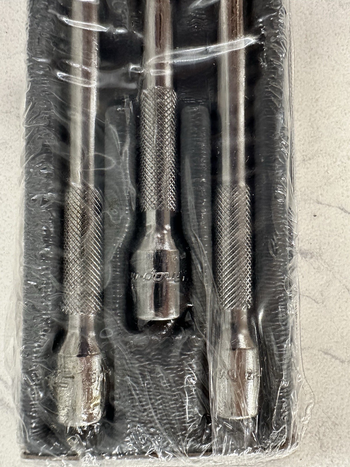 SNAP ON 6PC 1/4» DRIVE KNURLED FRICTION EXTENSION SET 106BTMX