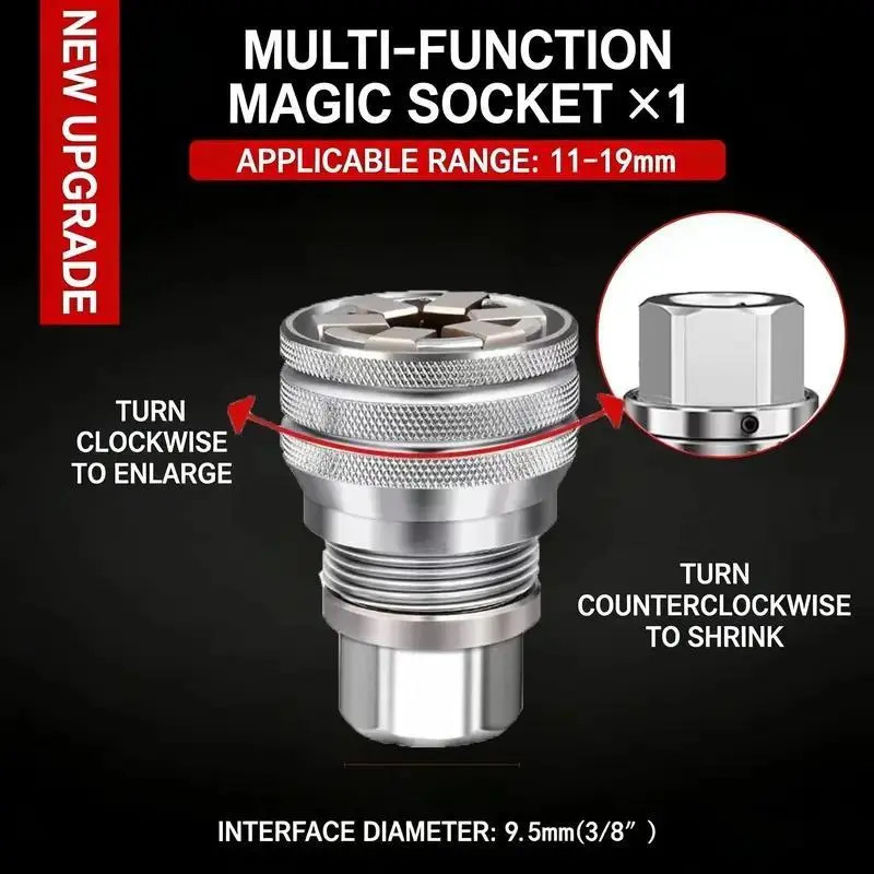 Drill Adapter 3/8″ Drive Universal Ratchet Socket Wrench Auto Repair Tool