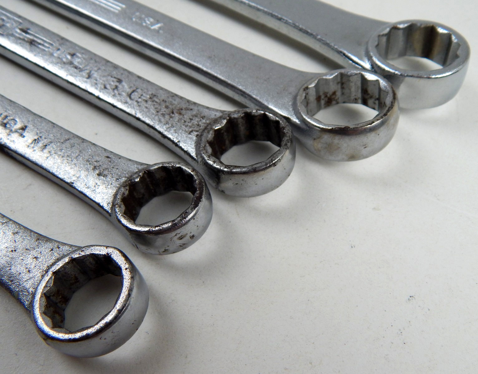 Vintage Williams Superrench SAE 12pt Combination Wrench Set Lot 5 Pieces