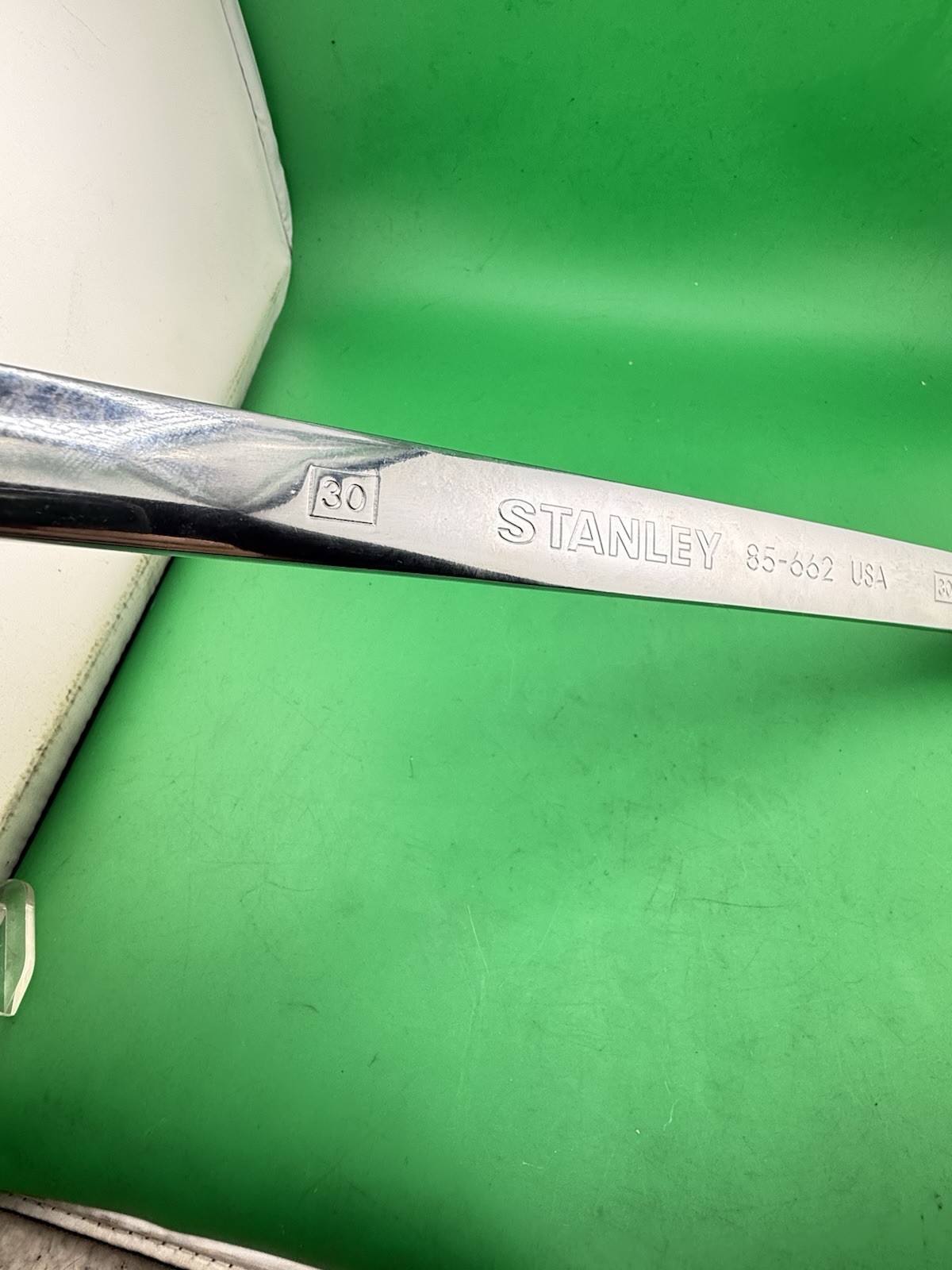 Vintage 85-662 Stanley USA 30mm Polished Metric Combination Wrench 12 Point NEW!