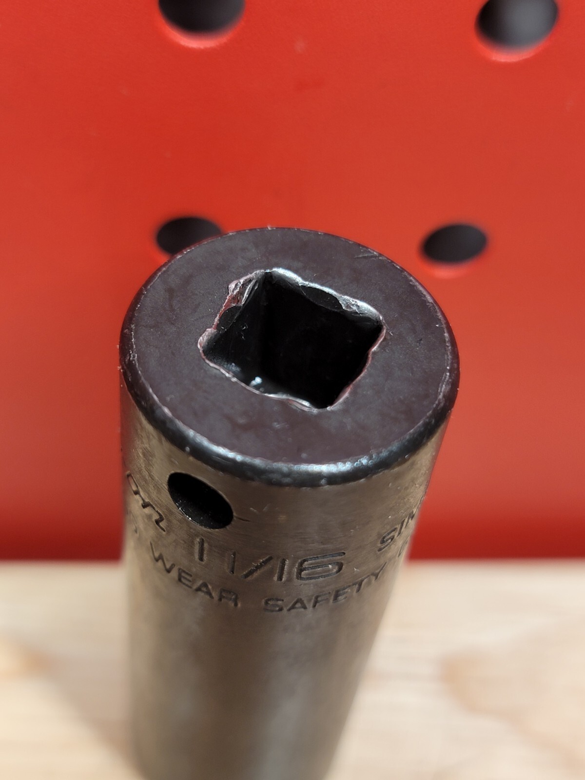 Snap-on Tools SIMF220 11/16″ SAE 3/8″ Drive 6-Point Deep Impact Socket USA