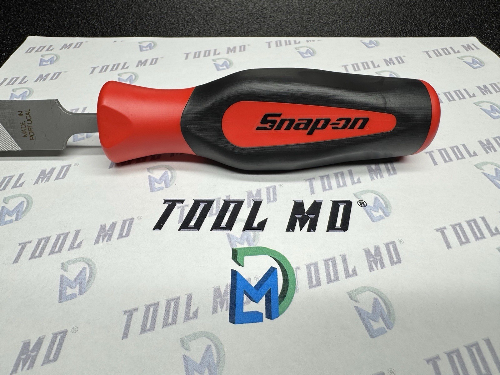 Snap-on Tools NEW RED Soft Grip Flat 8” Length Blade Mill File SGHF615B 8MA