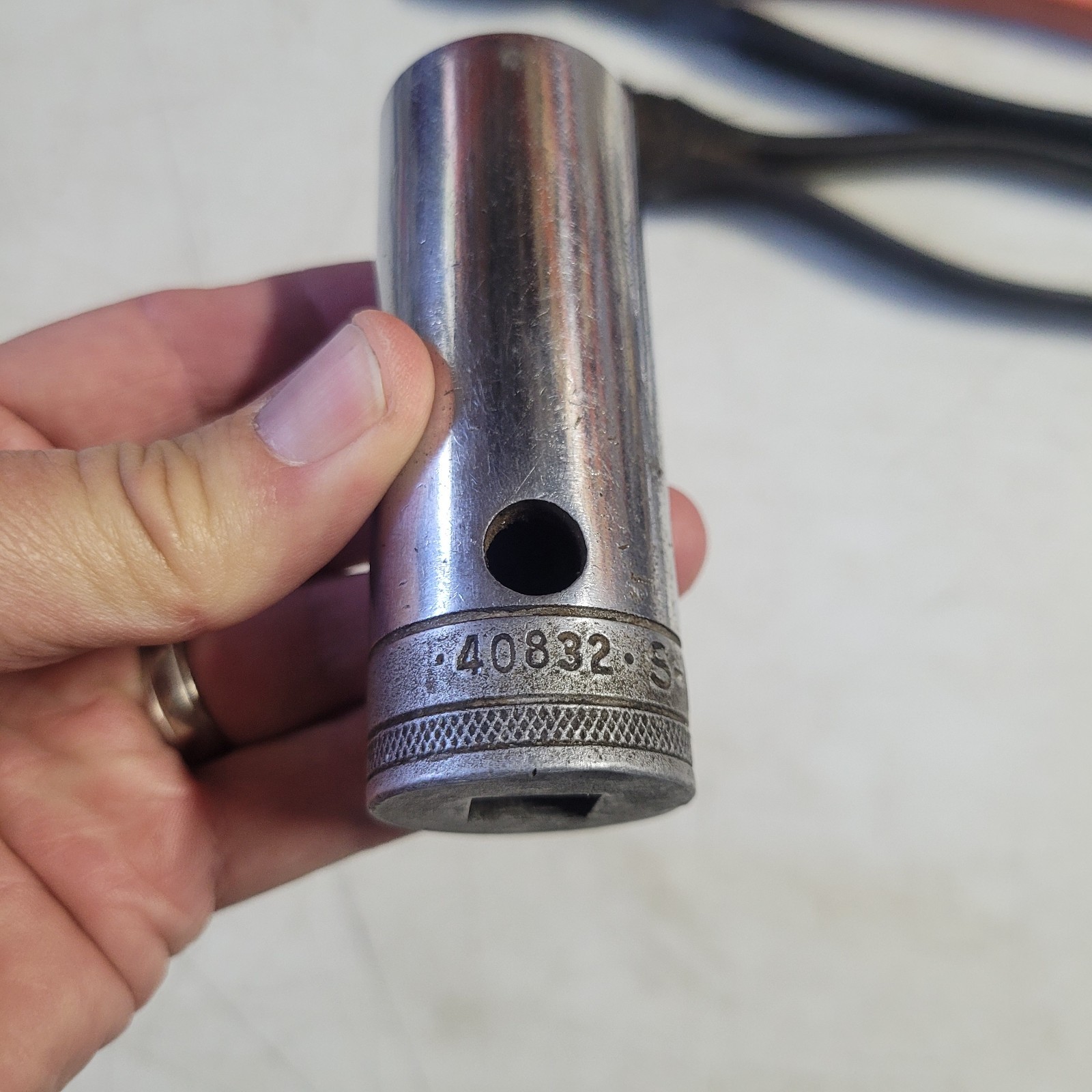 Vintage S-K Tools 1/2″ Drive Deep Sockets 12 pt 40820 5/8″ 40828 7/8″ 40832 1″