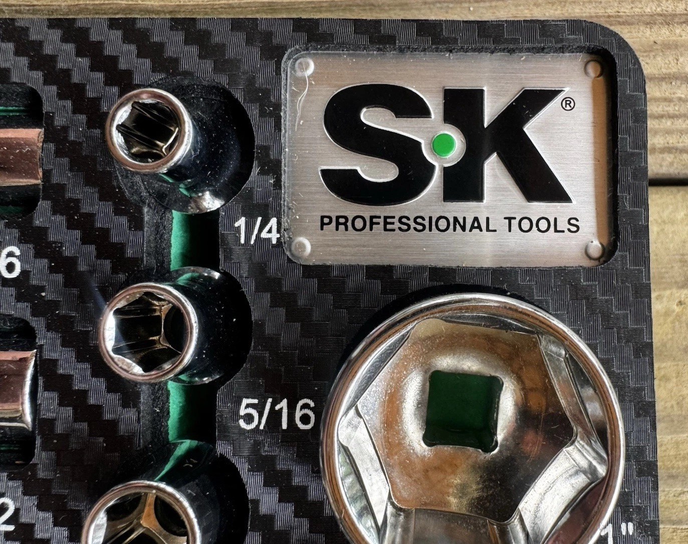 SK Professional Tools 3/8 In. Drive Ratchet 29 Piece Set with Case