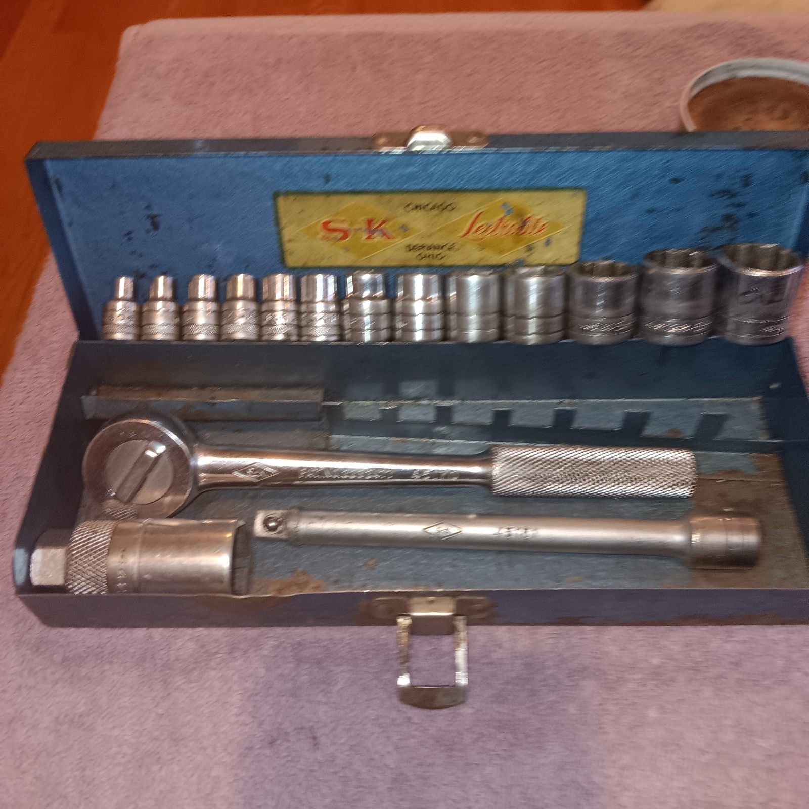 Vintage SK Tools Lectrolite SAE 3/8″ Socket Set