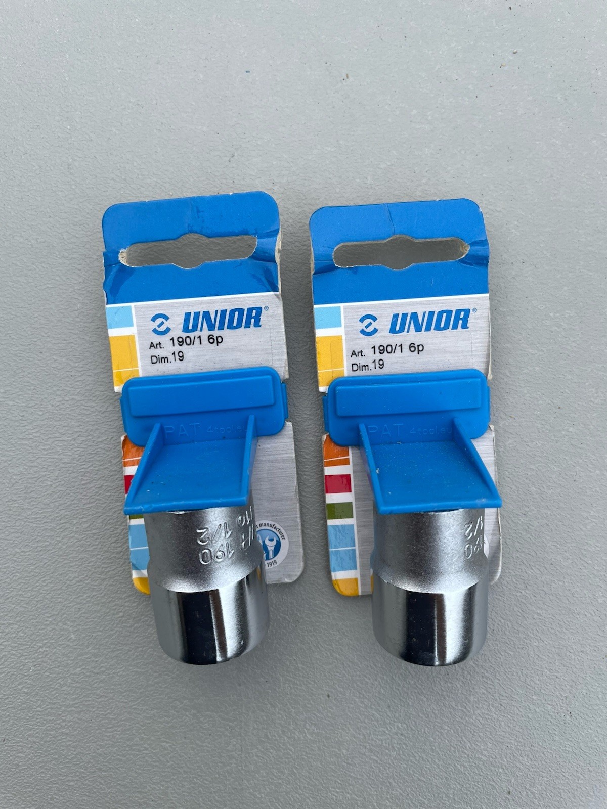 2x UNIOR Socket 1/2″, 6 point, 190/1 6p