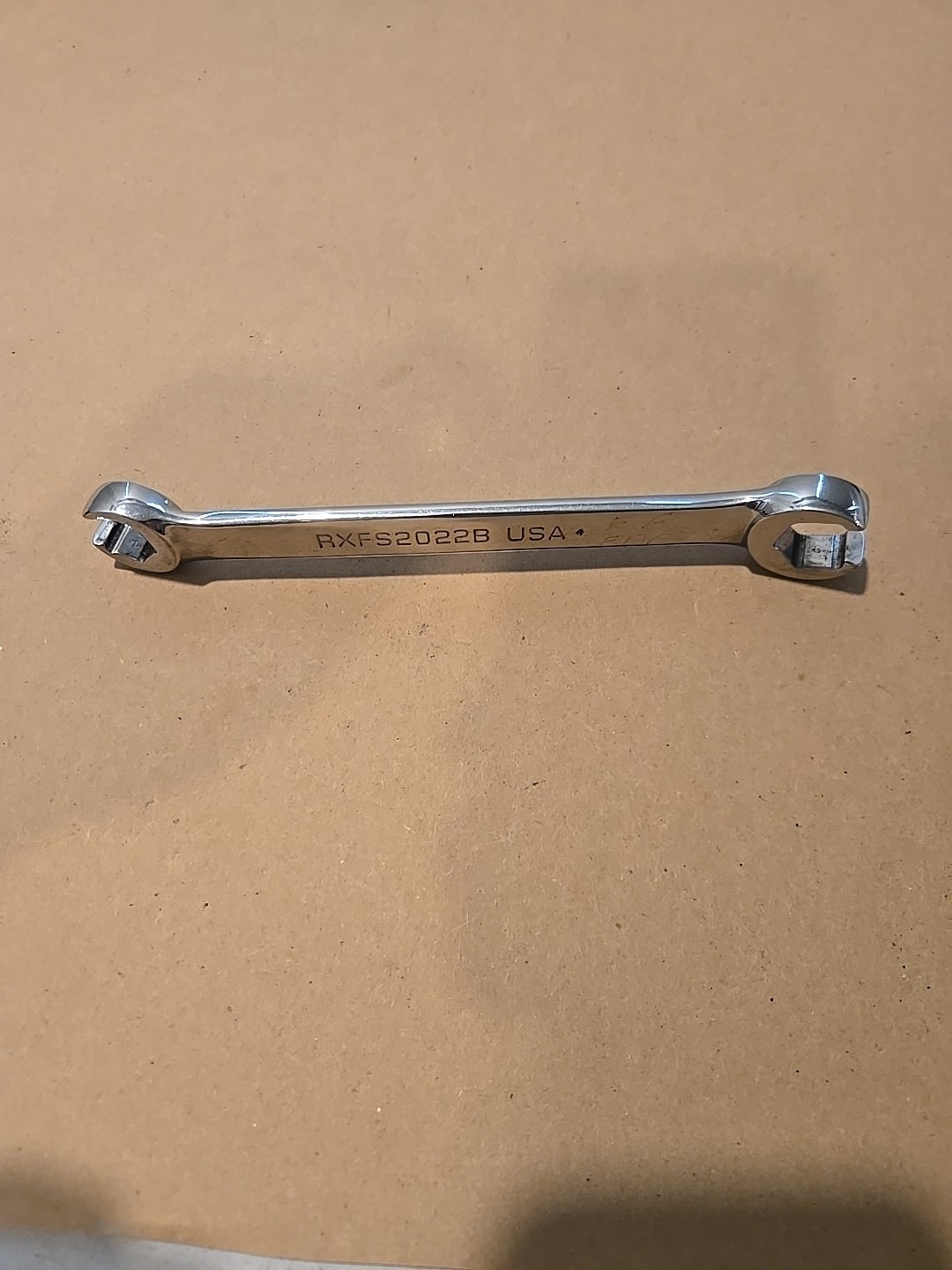Snap On 5/8″-11/16″ 6PT SAE Chrome Flare Nut End Wrench USA RXFS2022B