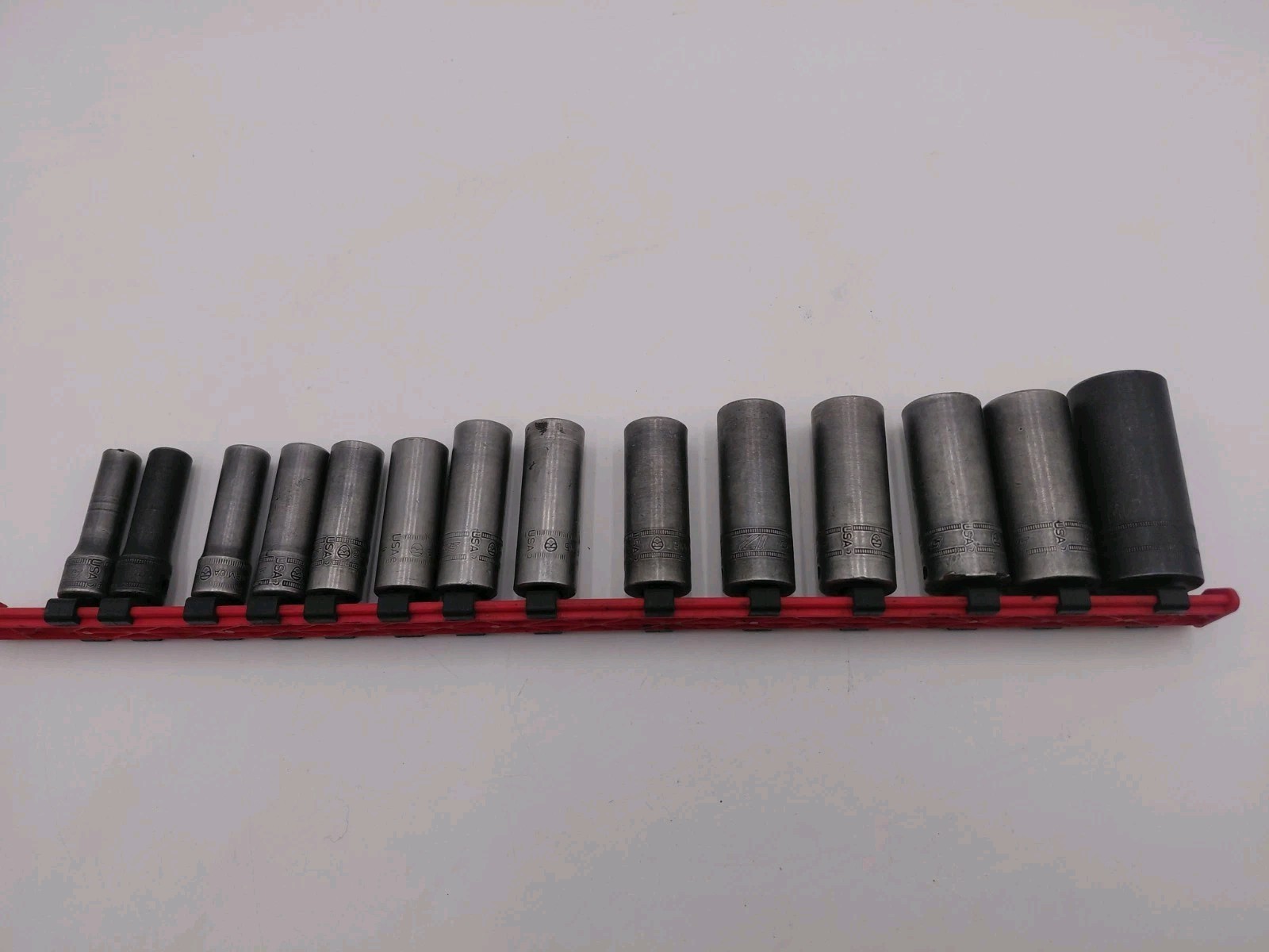 Snap-on 3/8″ Drive Deep Metric 6pt 8-24mm Impact 14 pc Socket Set Mechanic