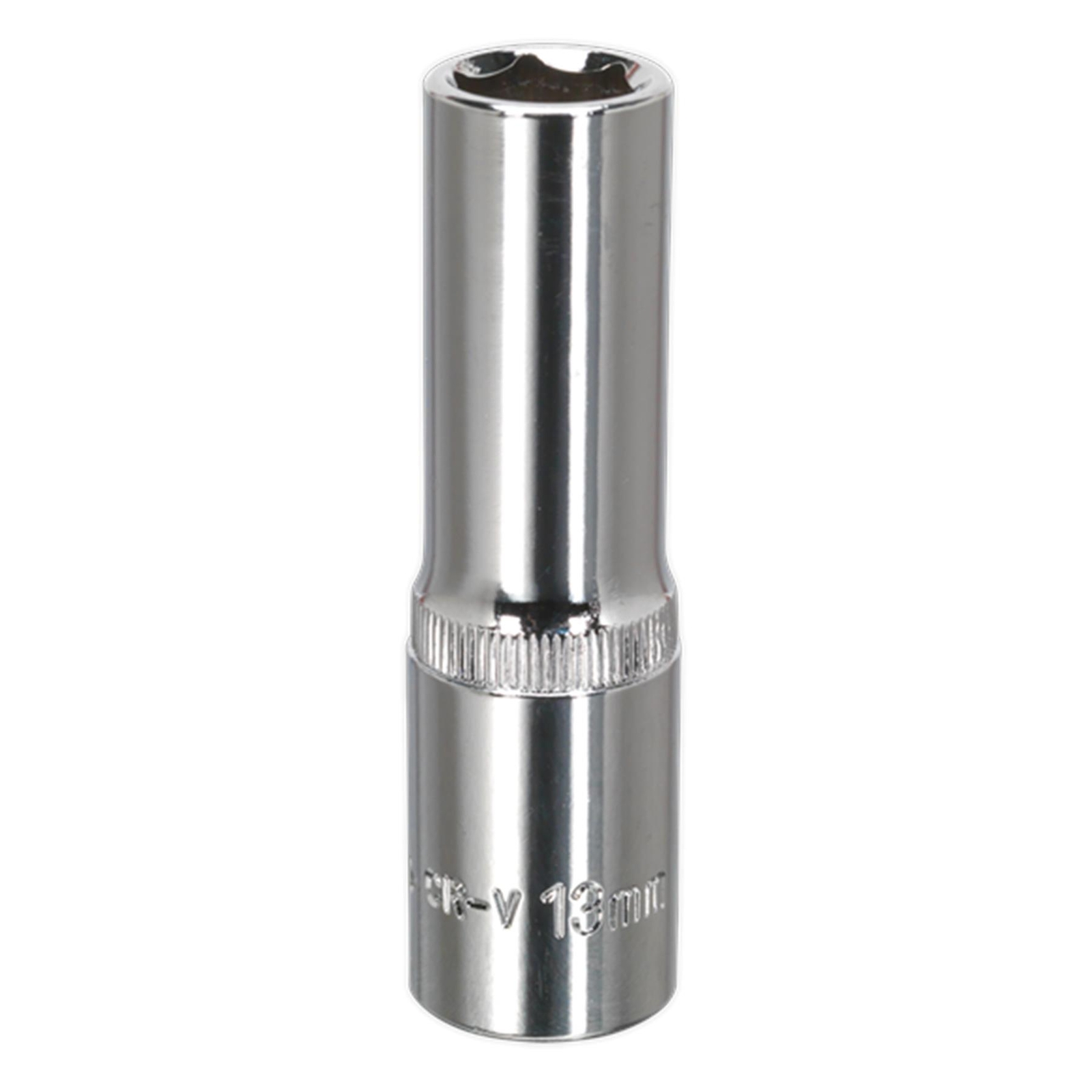 Sealey WallDrive Socket 13mm Deep 1/2″Sq Drive Fully Polished Socket – SP1213D