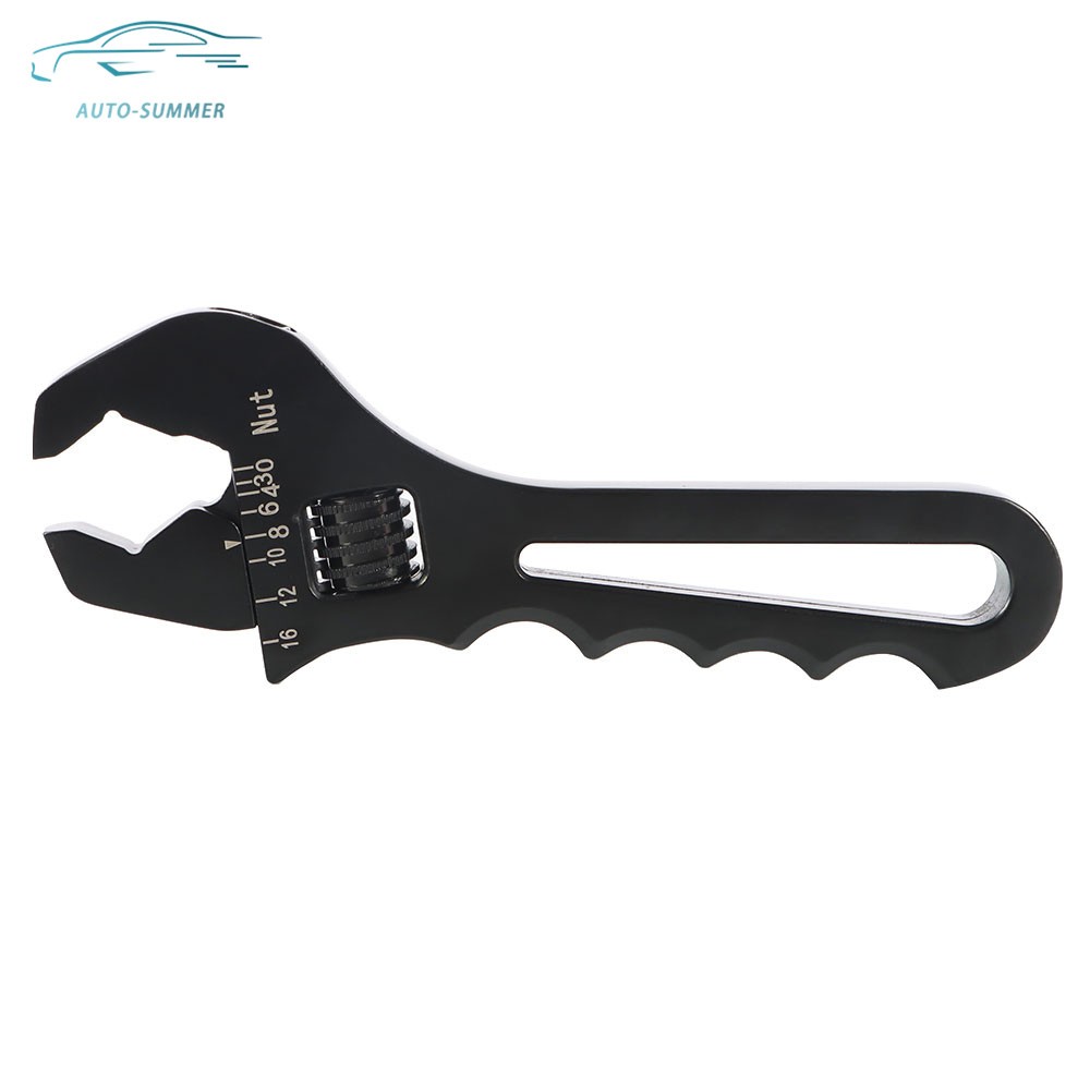 New Black Adjustable Aluminum 3AN-16AN Wrench Spanner Tool For Hose End Fitting