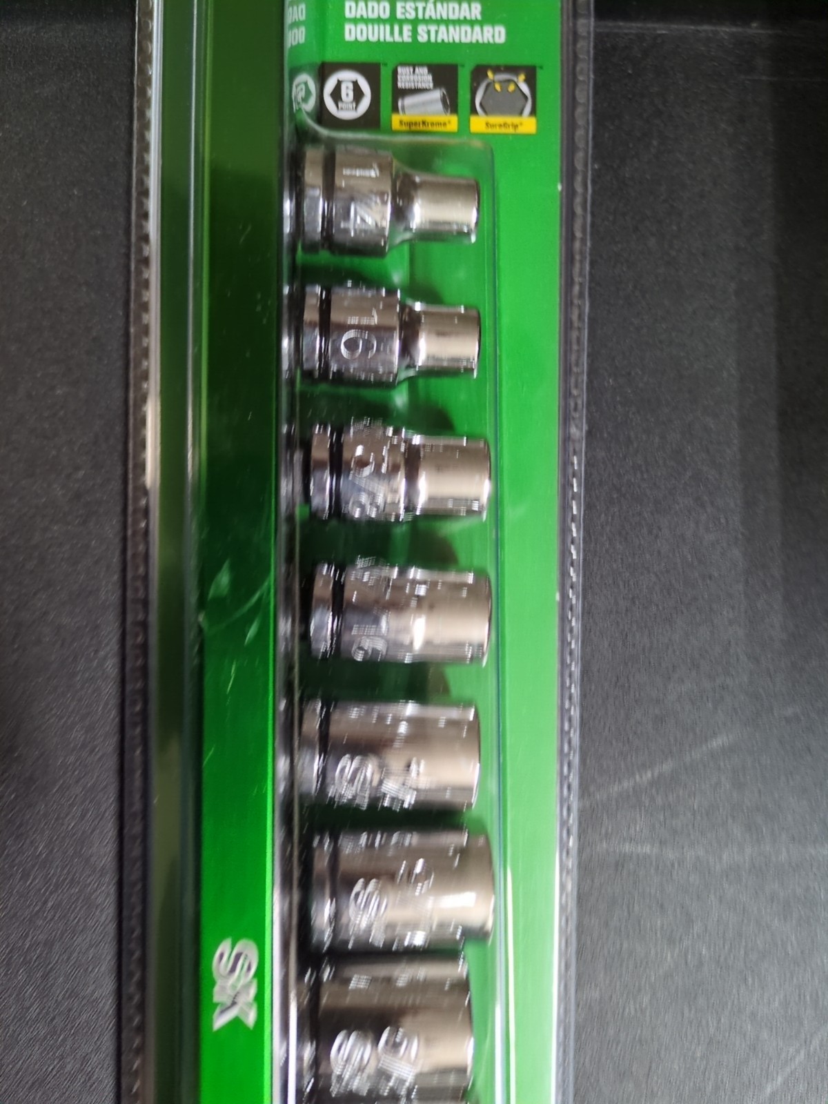 SK Professional Tools 3/8″ Drive SAE 12 Piece 6 Point Socket Set