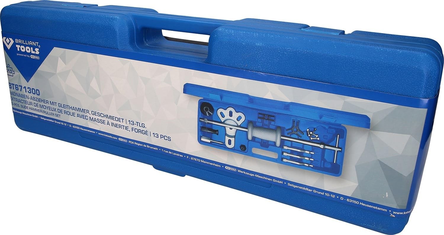 BT671300 Wheel Hub Puller with Slide Hammer, Forged | 14pc Powered by K…