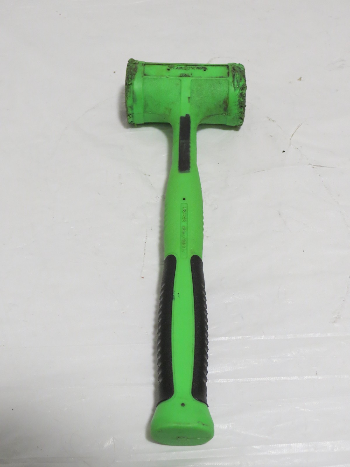 Snap-On HBFE48 Dead Blow Hammer 48 oz. USA Green 15″ Long Soft Grip Used