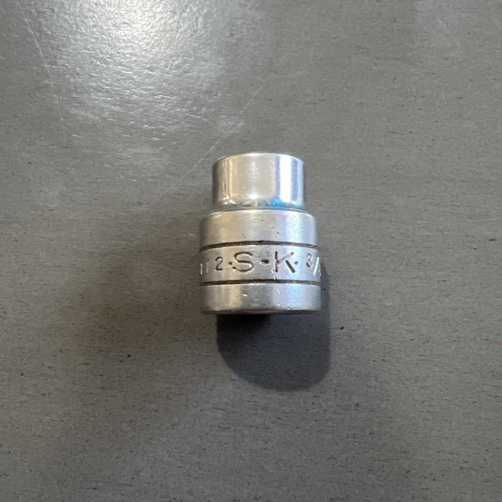 S-K Tools 3/8″ 6 Point Shallow Chrome Socket 3/8″ Drive 45112 USA