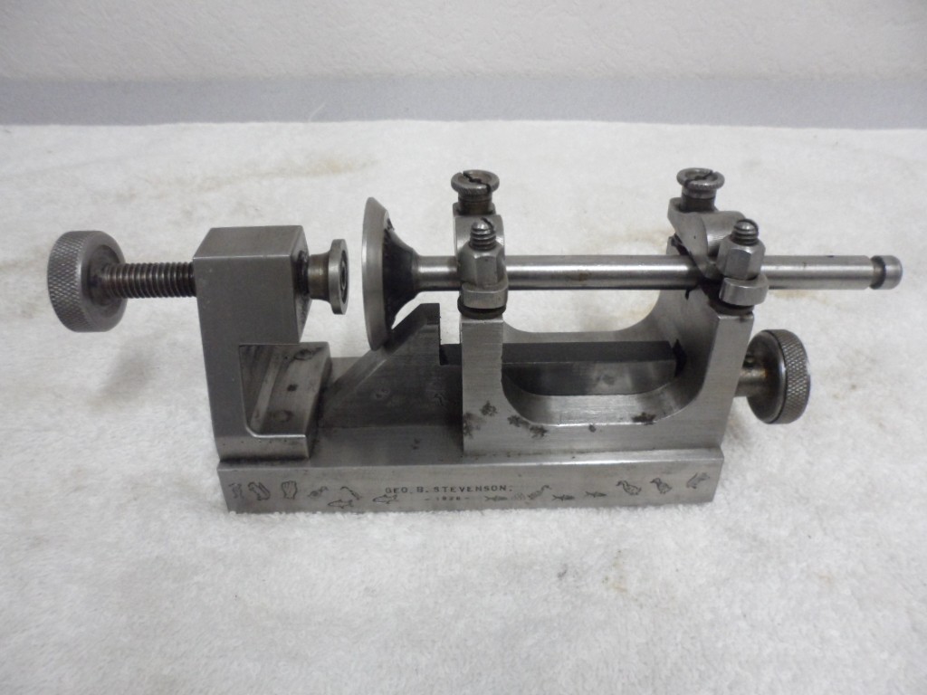 Vintage GEO.B. STEVESON 1926 Mini Lathe & Valve Seat Reaming & Refacing tool kit