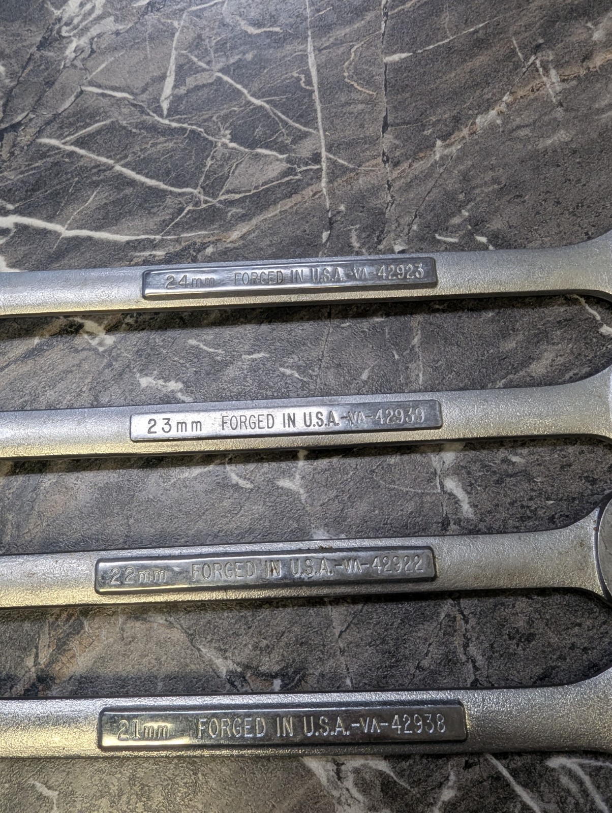 Craftsman Tools USA 11pc VA 9mm-24mm Large Metric (Rare) Combination Wrench Set
