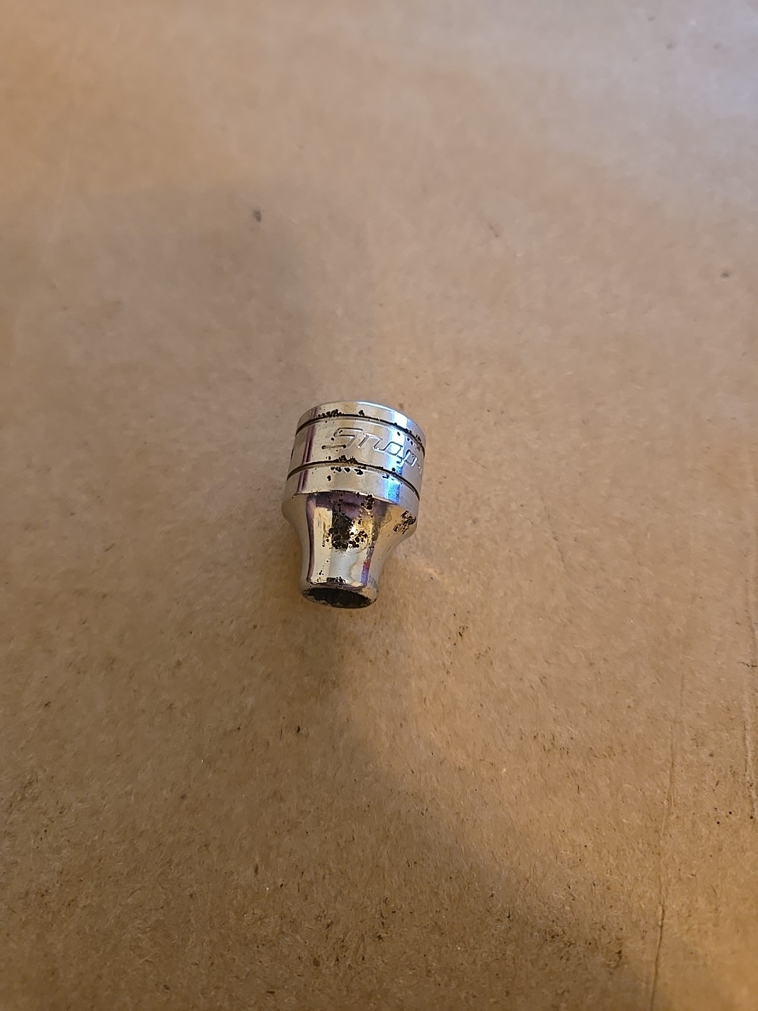 Snap On 3/8″ Drive 1/4″ 12PT SAE Shallow Chrome Socket USA F081