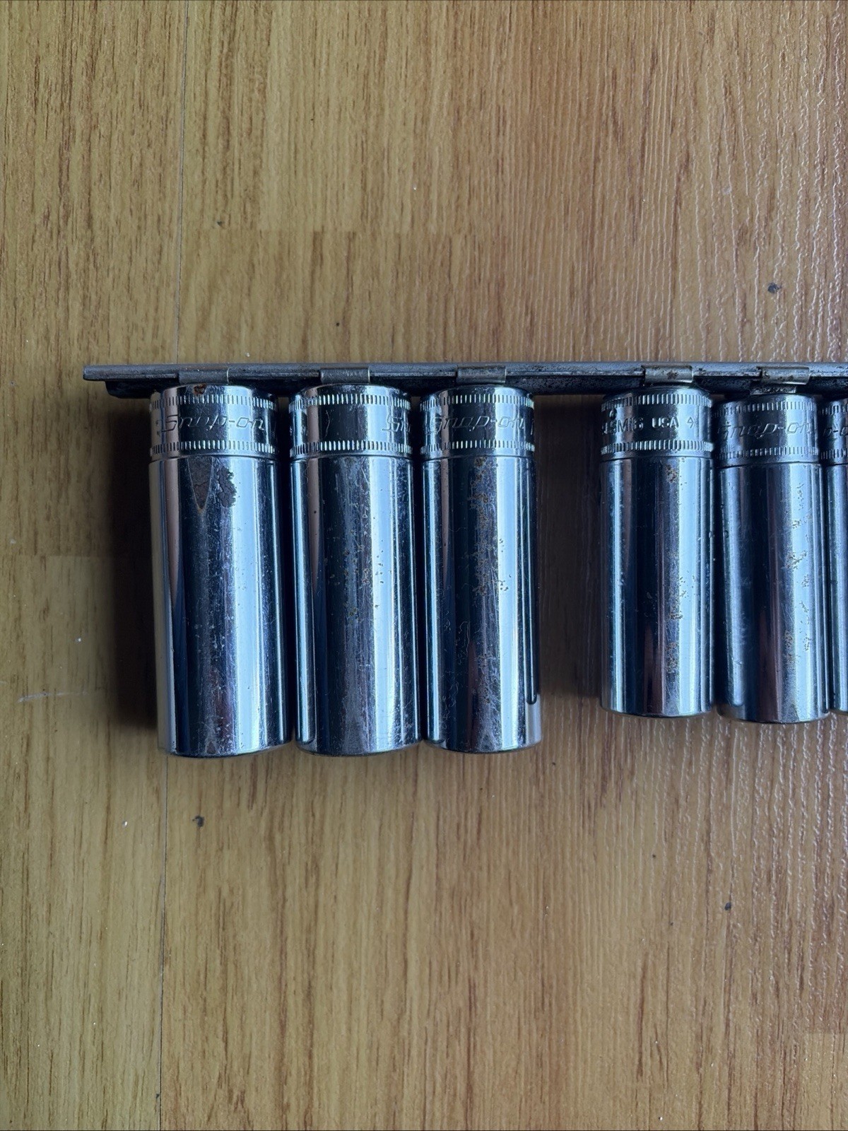 Snap-on 3/8″ Drive Deep Metric 6pt 9-19mm 11 pc Socket Set Mechanic Used Clean