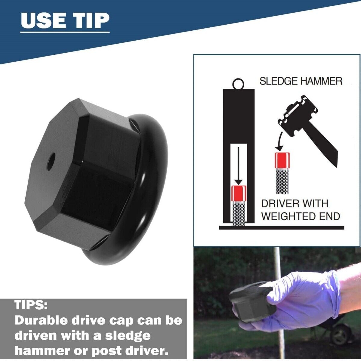 1695 1-1/4 In Malleable Point Well Drive Cap for Drive Well Points, DRCAP 125