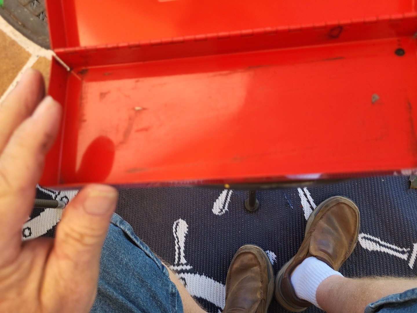 RED SNAP ON KRA-206 METAL TOOL STORAGE BOX / CASE KRA206