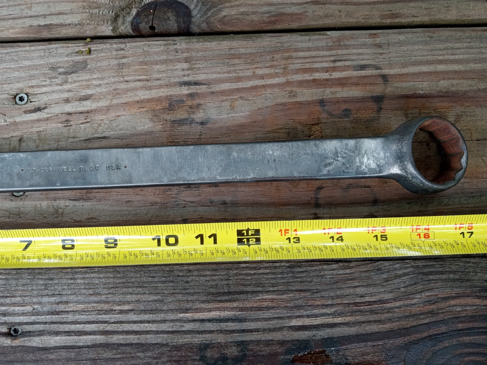 Cornwell 1-1/4” Combination Wrench CW30 Made In USA