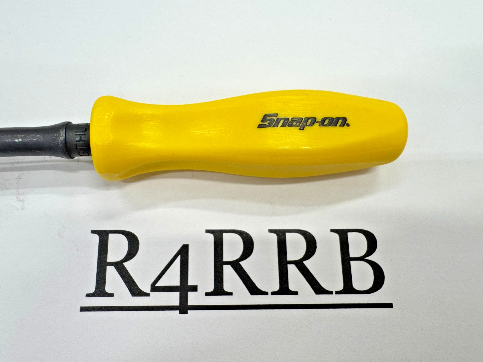 Snap-on Tools RARE CLASSIC YELLOW 1/4″ Drive Hard Grip Black Ratchet GTHLD72Y