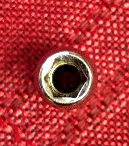 Snap-On TMM6 Metric 6mm Short Chrome Socket 1/4″dr 6pt 1″L 2008 USA Good 9/10 x